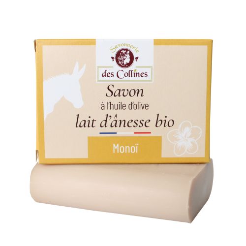 Savon lait d'ânesse - Parfum Monoï - 100gr - Savonnerie des Collines